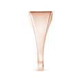 Vertical Pavé Moissanite Rectangular Men’s Signet Ring