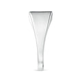Vertical Pavé Moissanite Rectangular Men’s Signet Ring