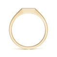 Vertical Pavé Moissanite Rectangular Men’s Signet Ring