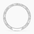 Vine Engraved Moissanite Wedding Band-2.0 mm