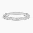 Vine Engraved Moissanite Wedding Band-2.0 mm