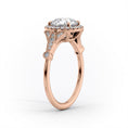 Vintage Halo Oval Lab-Grown Diamond Engagement Ring