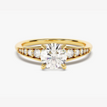 Load image into Gallery viewer, Vintage-Inspired Round Moissanite Engagement Ring