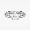Load image into Gallery viewer, Vintage-Inspired Round Moissanite Engagement Ring