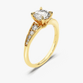 Load image into Gallery viewer, Vintage-Inspired Round Moissanite Engagement Ring