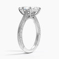 Load image into Gallery viewer, Vintage Engraved Marquise Cut Moissanite Engagement Ring