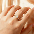 6-Prong Marquise Solitaire Moissanite Engagement Ring With Hidden Halo