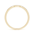 Wave Contour Moissanite Wedding Band - 1.6 mm