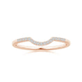 Wave Contour Moissanite Wedding Band - 1.6 mm