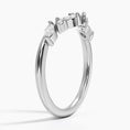 Whisper Curve Marquise Moissanite Wedding Band