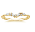 Load image into Gallery viewer, Whisper Curve Marquise Moissanite Wedding Band