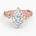 Whispering Vines Marquise Cut Moissanite Engagement Ring