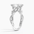 Whispering Vines Marquise Cut Moissanite Engagement Ring