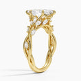 Whispering Vines Marquise Cut Moissanite Engagement Ring
