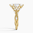 Whispering Vines Marquise Cut Moissanite Engagement Ring