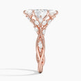 Whispering Vines Marquise Cut Moissanite Engagement Ring