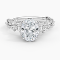 Load image into Gallery viewer, Whispering Vines Oval Cut Moissanite Engagement Ring