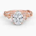 Load image into Gallery viewer, Whispering Vines Oval Cut Moissanite Engagement Ring