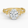 Load image into Gallery viewer, Whispering Vines Oval Cut Moissanite Engagement Ring