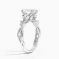 Load image into Gallery viewer, Whispering Vines Oval Cut Moissanite Engagement Ring