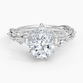 Whispering Vines Pear Cut Moissanite Engagement Ring