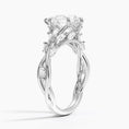Whispering Vines Pear Cut Moissanite Engagement Ring