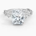 Load image into Gallery viewer, Whispering Vines Radiant Cut Moissanite Engagement Ring