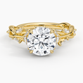Load image into Gallery viewer, Whispering Vines Round Cut Moissanite Engagement Ring