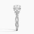 Load image into Gallery viewer, Whispering Vines Round Cut Moissanite Engagement Ring
