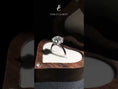 Cushion Cut Hidden Halo Moissanite Engagement Ring