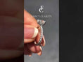 Oval Cut French Pavé Moissanite Engagement Ring with Hidden Halo