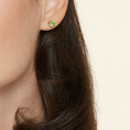 Load image into Gallery viewer, Round Peridot Solitaire Stud Earrings
