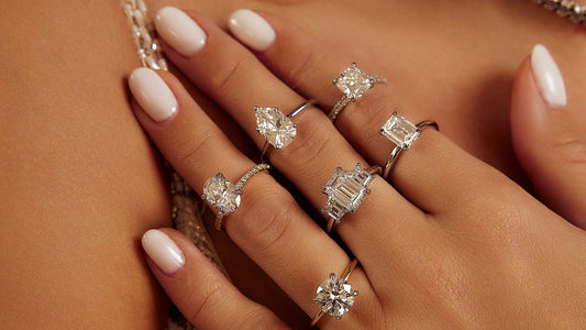 white sapphire vs moissanite for engagement ring
