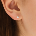 Load image into Gallery viewer, 0.3ct_4-Prong_Oval_Cut_Moissanite_Stud_Earrings_2
