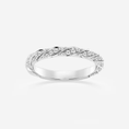 Load image into Gallery viewer, 0.48ctw Twist Round Moissanite Prong Set Wedding Band-2.0 mm
