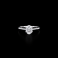 Custom Ring-1.0CT Oval Cut Moissanite Engagement Ring