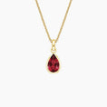 Load image into Gallery viewer, 1CT Pear Shaped Lab Ruby Pendant
