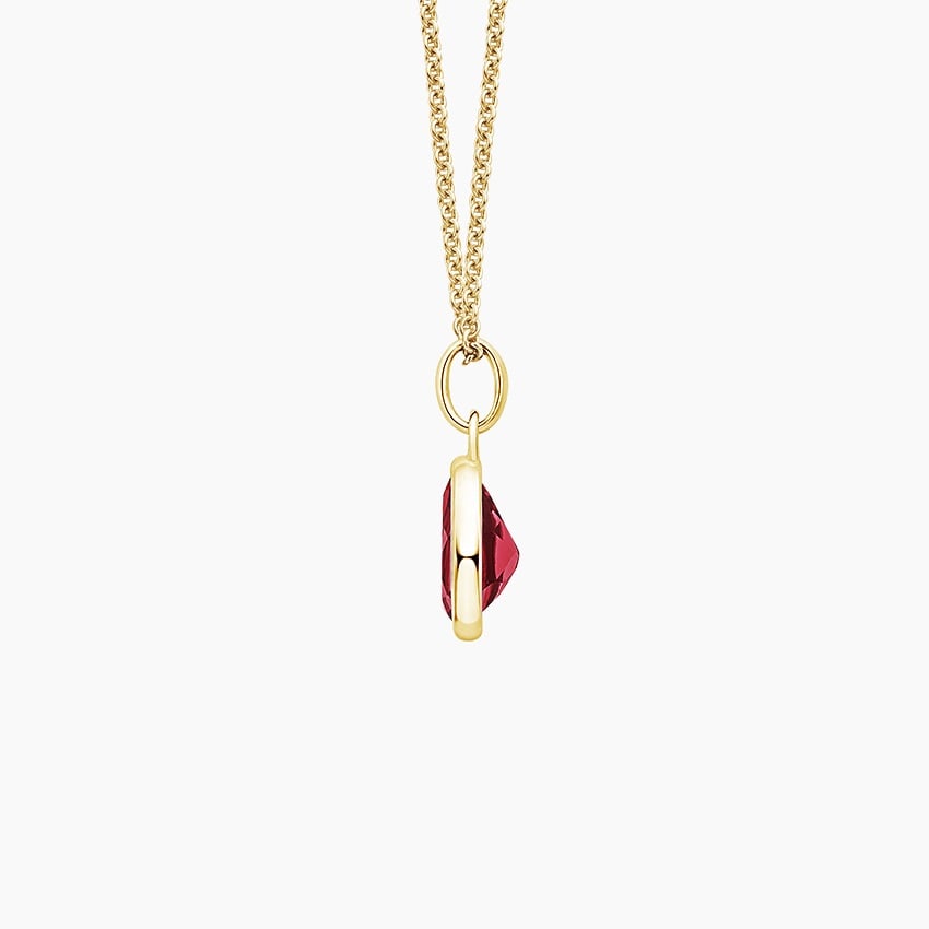 1CT Pear Shaped Lab Ruby Pendant