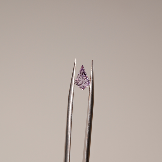 Fancy Cut Lab Kite Shape Amethyst Gemstone