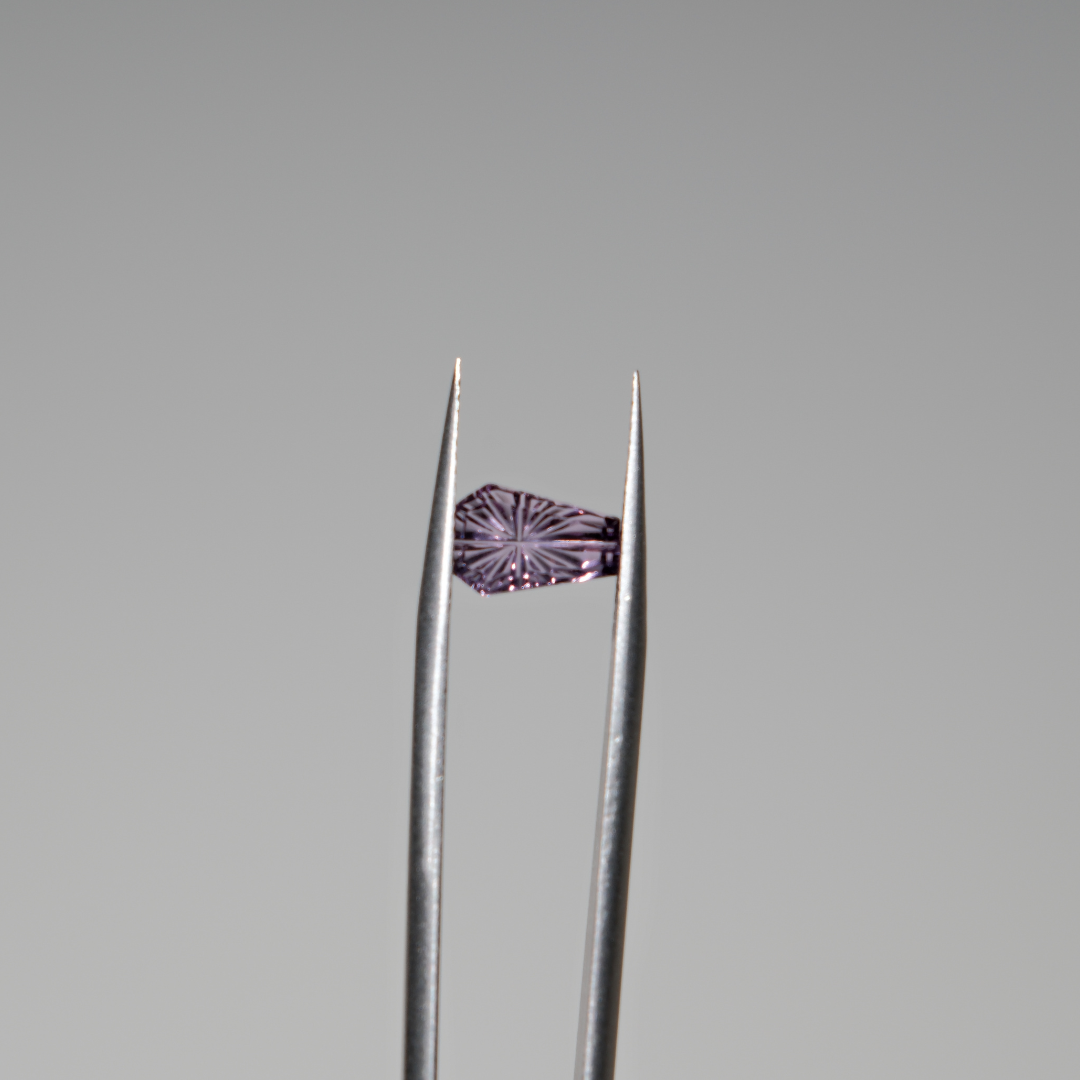 Fancy Cut Lab Coffin Shape Amethyst Gemstone