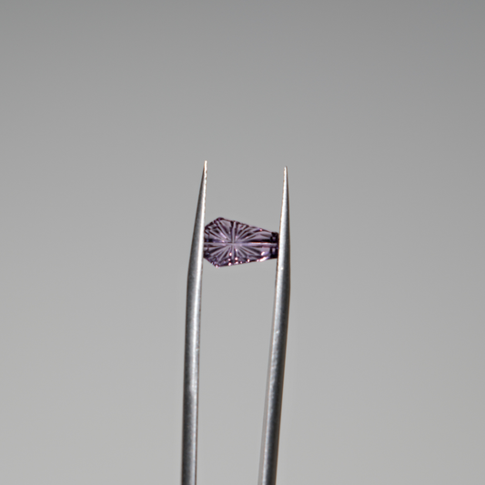 Fancy Cut Lab Coffin Shape Amethyst Gemstone