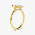 Marquise Cut Bezel Moissanite Engagement Ring