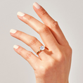Load image into Gallery viewer, 4-Prong Cushion Cut Moissanite Engagement Ring-2
