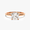 Load image into Gallery viewer, 4-Prong Cushion Cut Moissanite Engagement Ring-4
