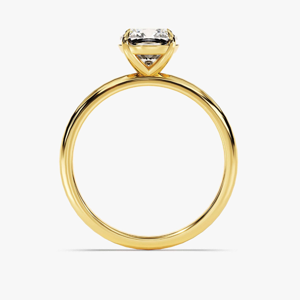 4-Prong Cushion Cut Moissanite Engagement Ring-5