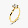 Load image into Gallery viewer, 4-Prong Cushion Cut Moissanite Engagement Ring-6
