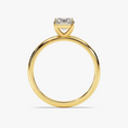 Load image into Gallery viewer, 4-Prong Radiant Cut Solitaire Moissanite Engagement Ring
