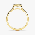 Marquise Cut Bezel Moissanite Engagement Ring