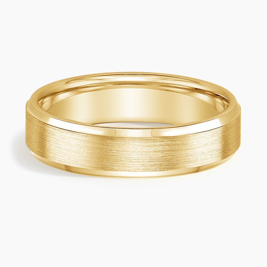 5.5 mm Bevelled Edges Men’s Matte Wedding Band