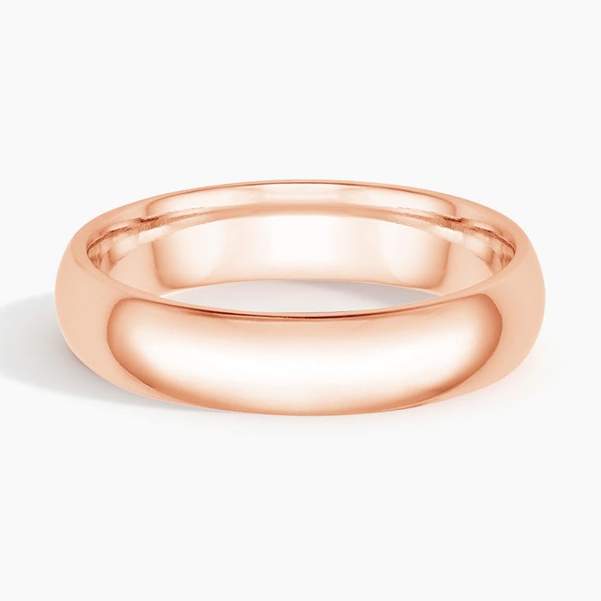 5 mm Comfort Fit Domed Men’s Wedding Band